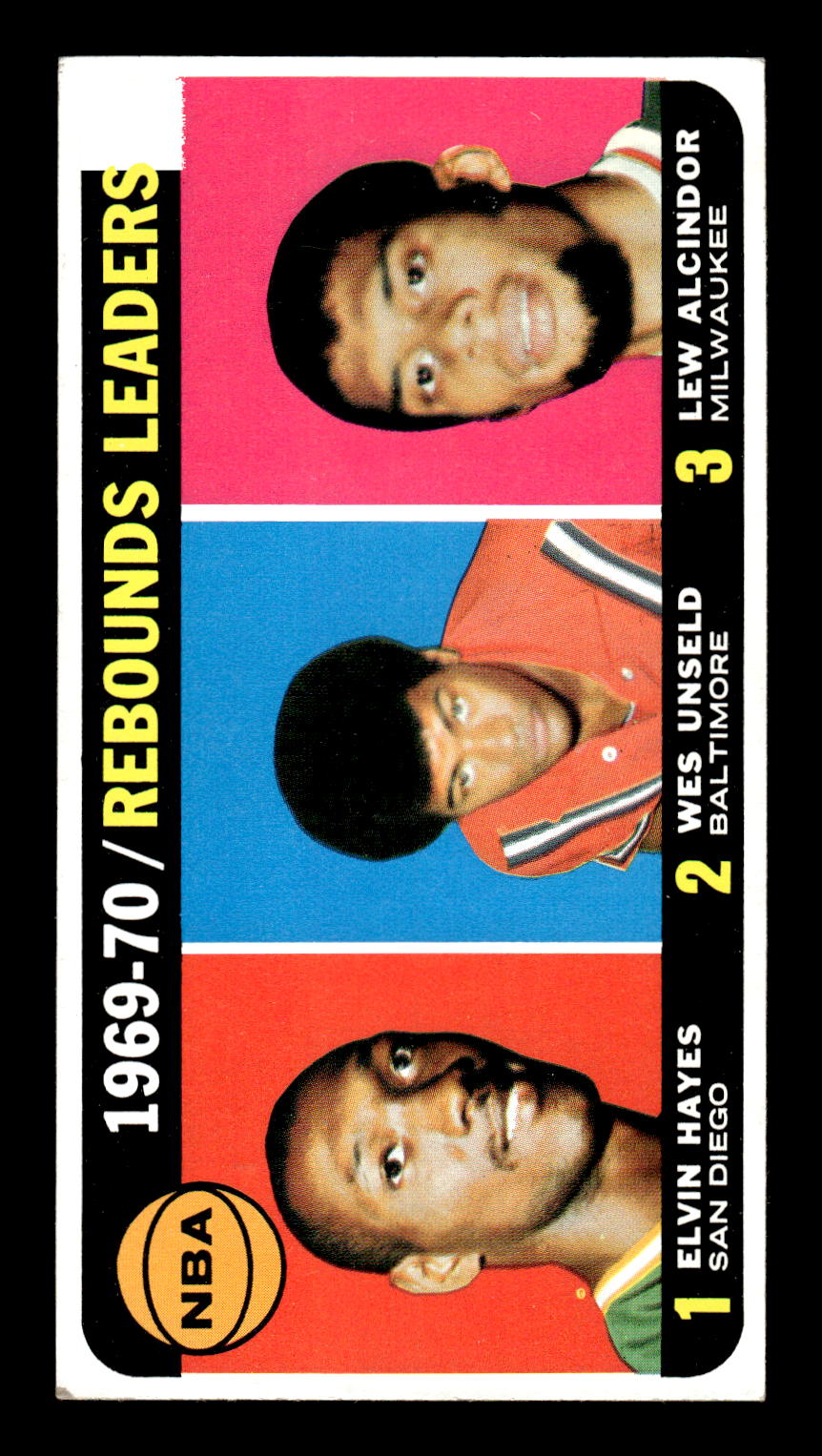 1970-71 Topps #5 Rebounds Leaders Alcindor Ex HOF-10002140