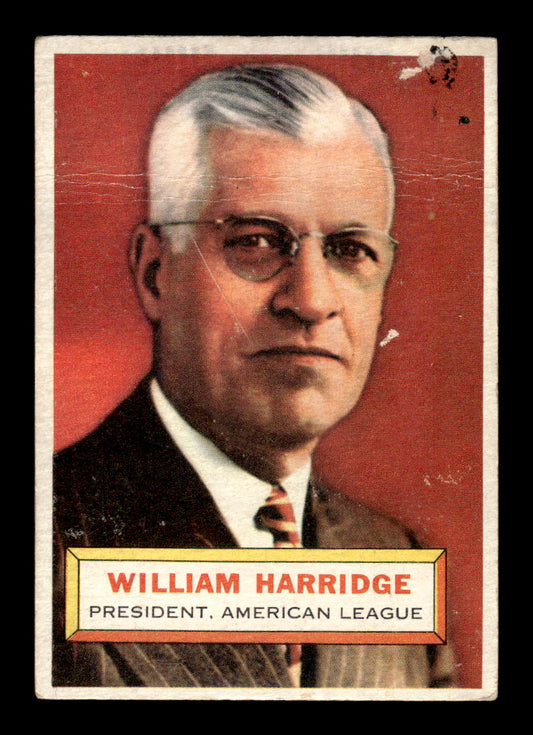 1956 Topps #1 Will Harridge Very Good HOF-10002171