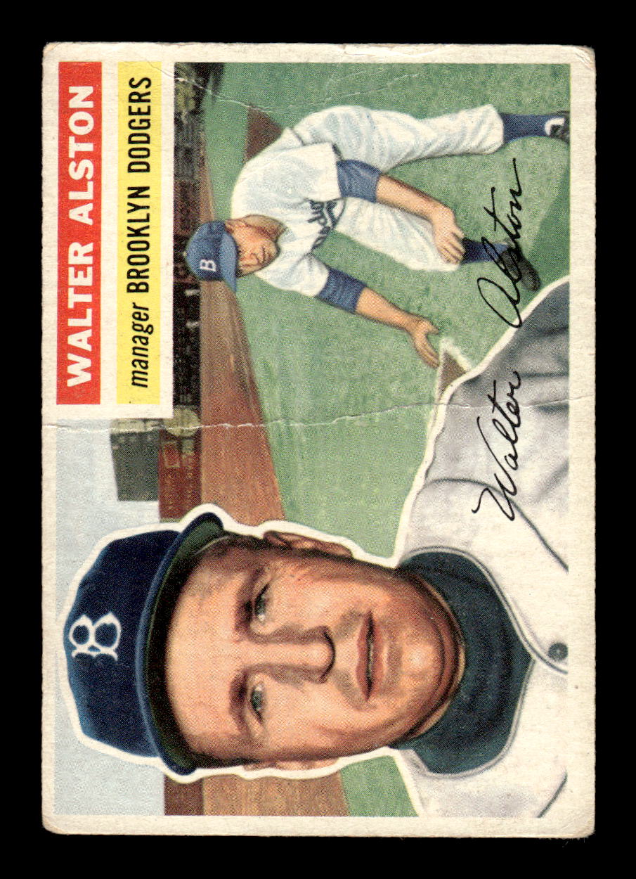 1956 Topps #8 Walter Alston Very Good HOF-10002176