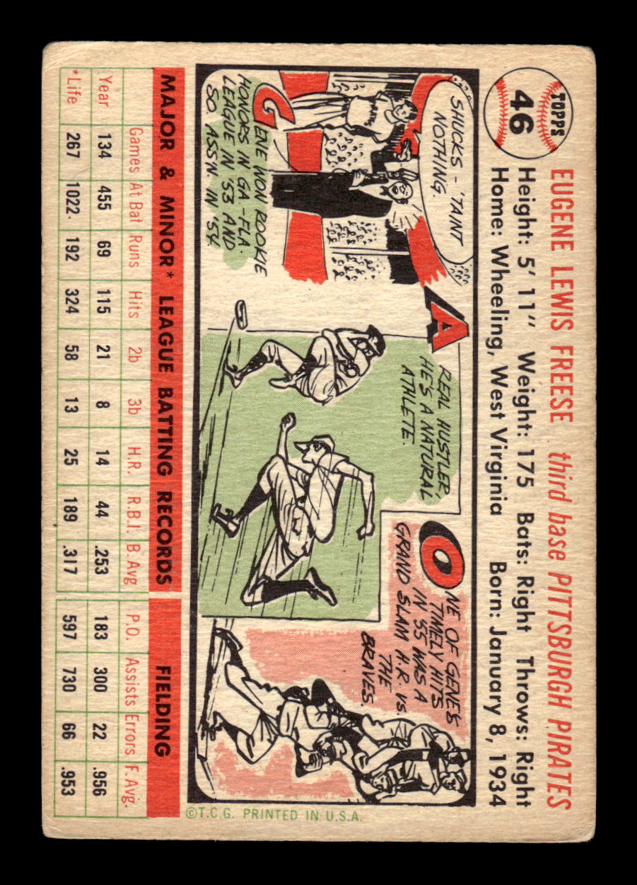 1956 Topps #46 Gene Freese Very Good HOF-10002200