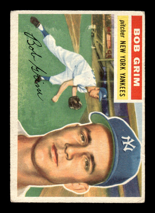 1956 Topps #52 Bob Grim Very Good HOF-10002206