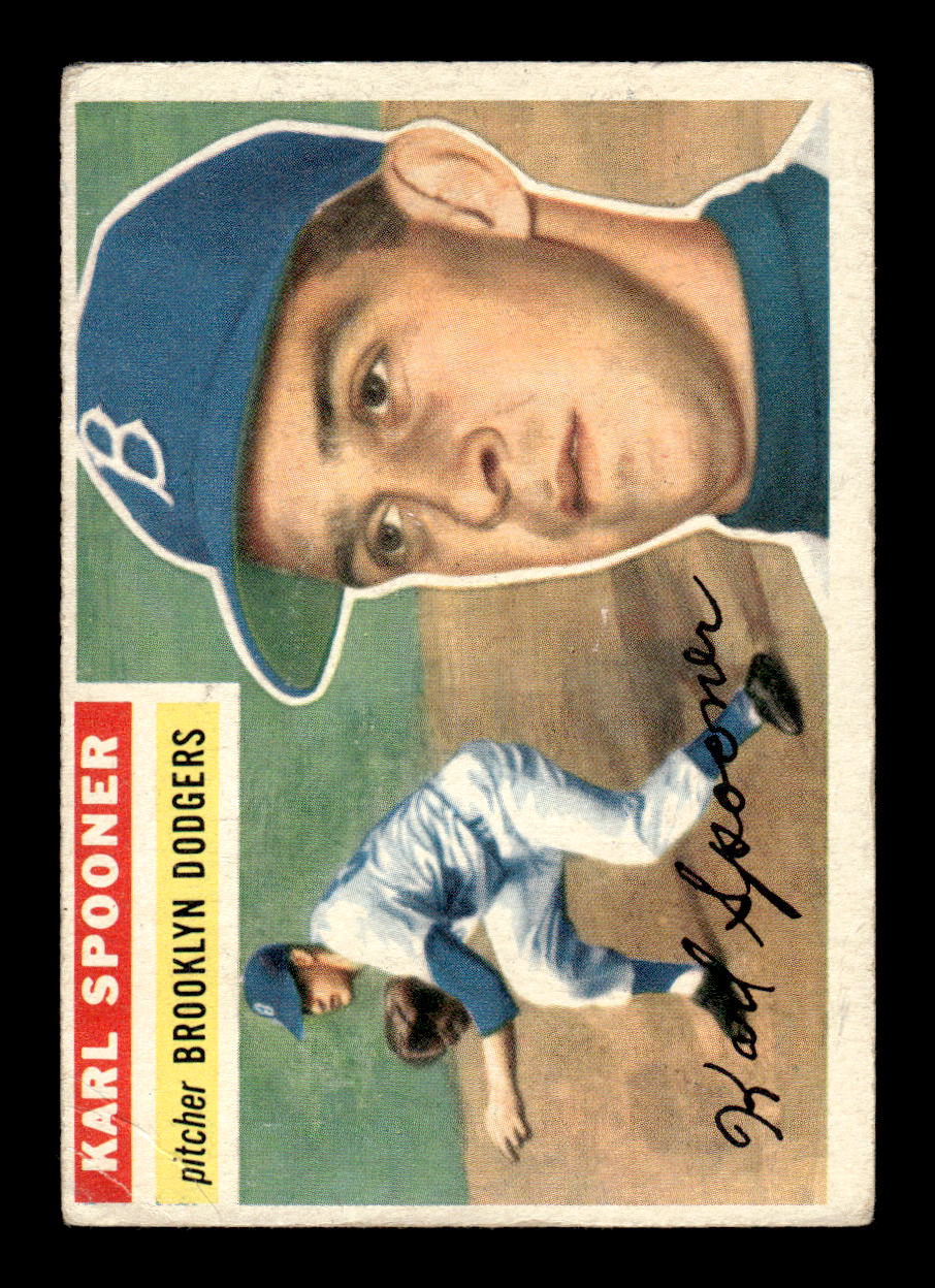 1956 Topps #83 Karl Spooner Very Good HOF-10002230