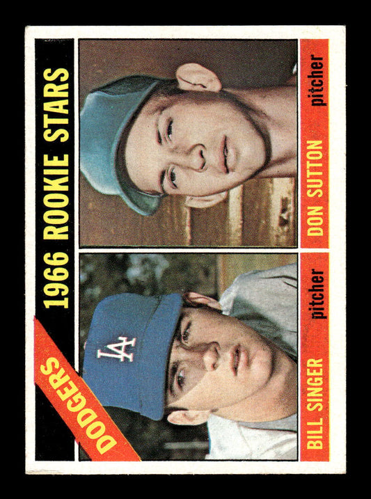 1966 Topps #288 Dodgers 1966 Rookie Stars Singer Sutton RC Ex HOF-10002243