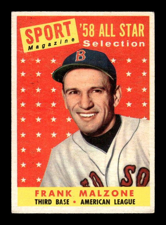 1958 Topps #481 Frank Malzone Very Good HOF-10002261