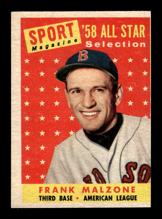 1958 Topps #481 Frank Malzone Very Good HOF-10002262