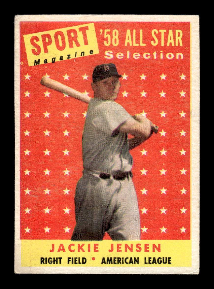 1958 Topps #489 Jackie Jensen Very Good HOF-10002268