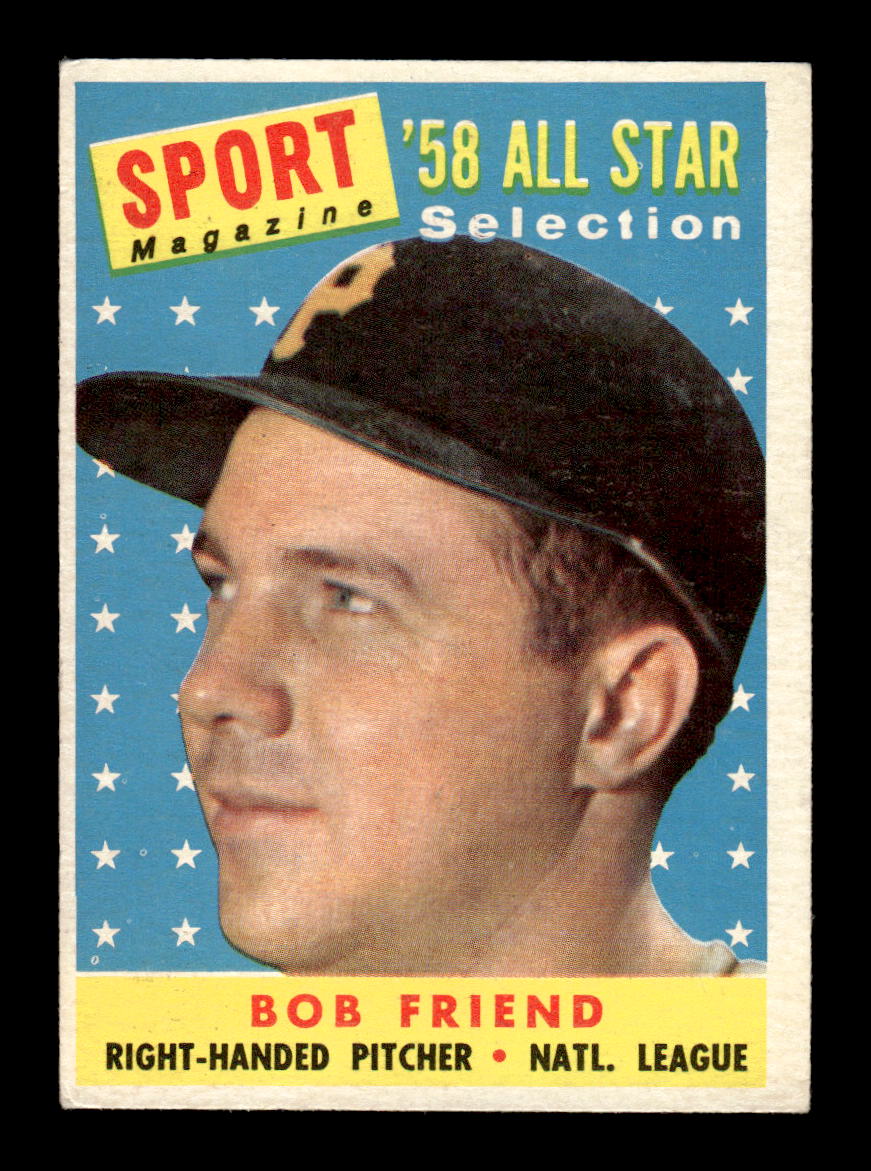 1958 Topps #492 Bob Friend Very Good HOF-10002270