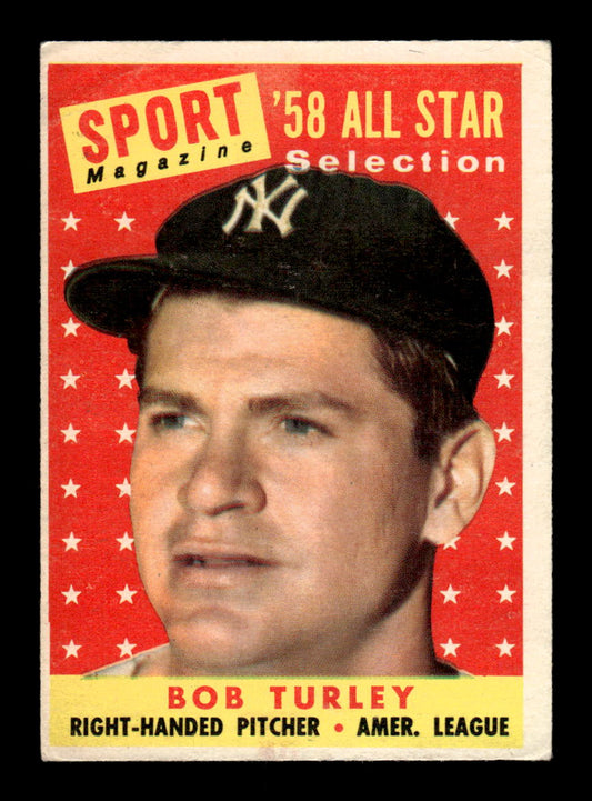 1958 Topps #493 Bob Turley Very Good HOF-10002271