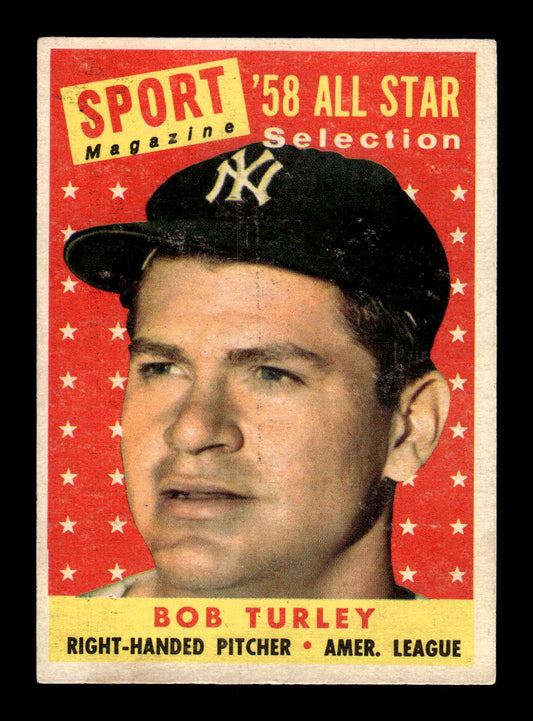 1958 Topps #493 Bob Turley Very Good HOF-10002272