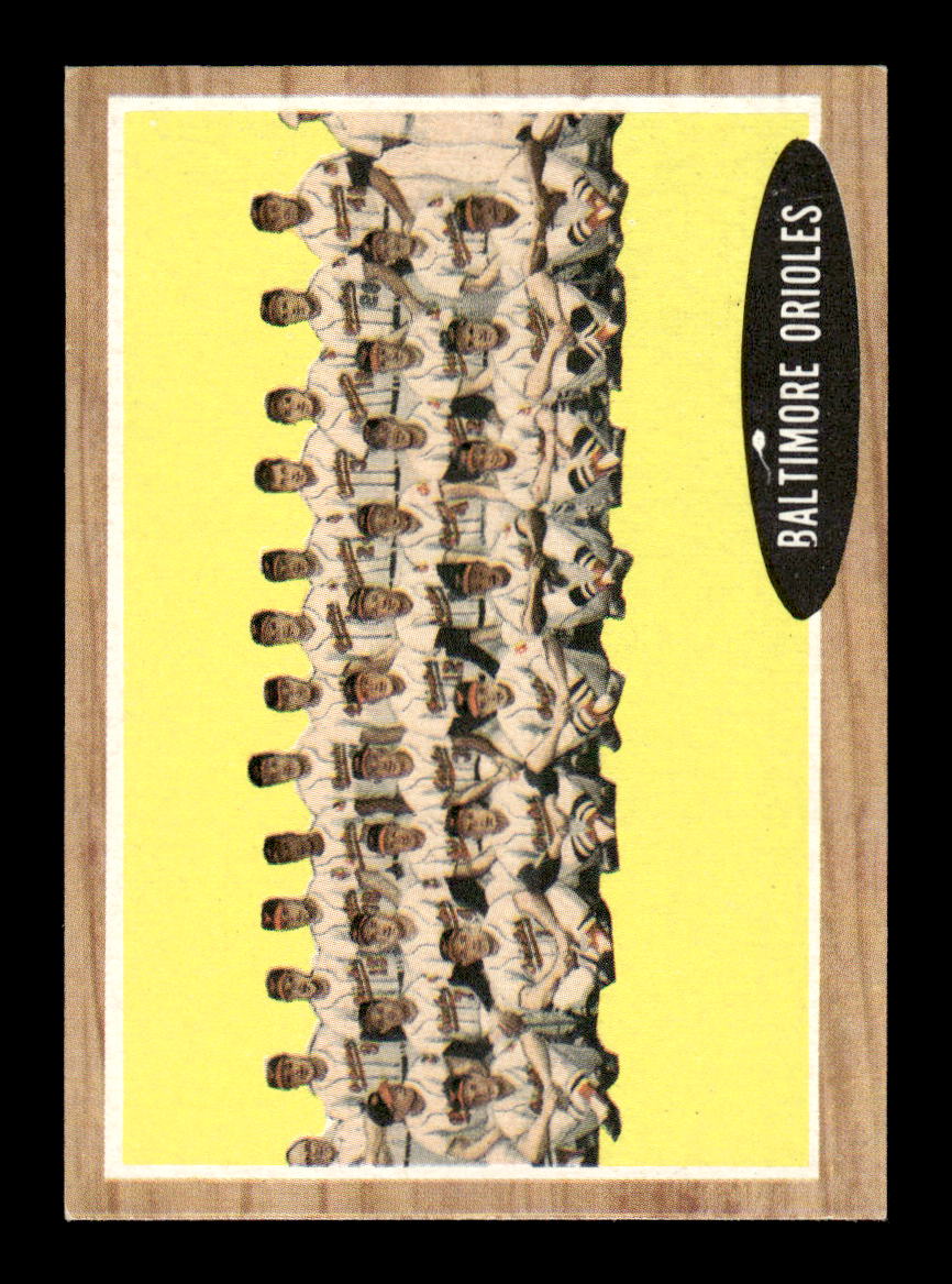 1962 Topps #476 Baltimore Orioles Near Mint or Better HOF-10002276