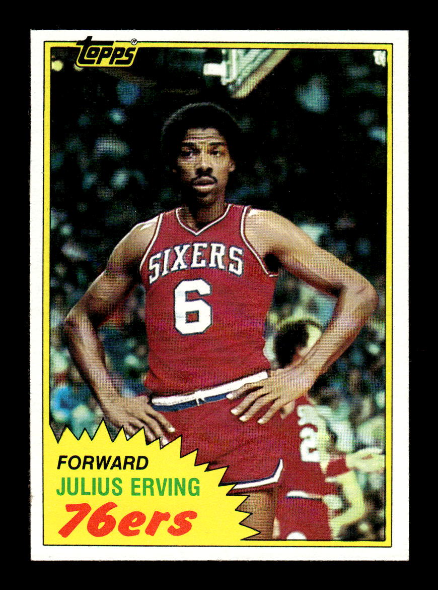 1981-82 Topps #30 Julius Erving Excellent HOF-10002335