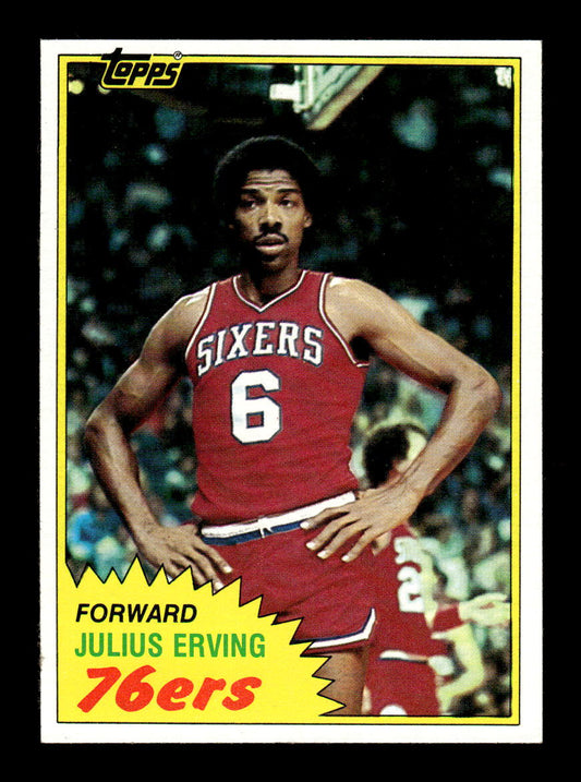 1981-82 Topps #30 Julius Erving Excellent HOF-10002335