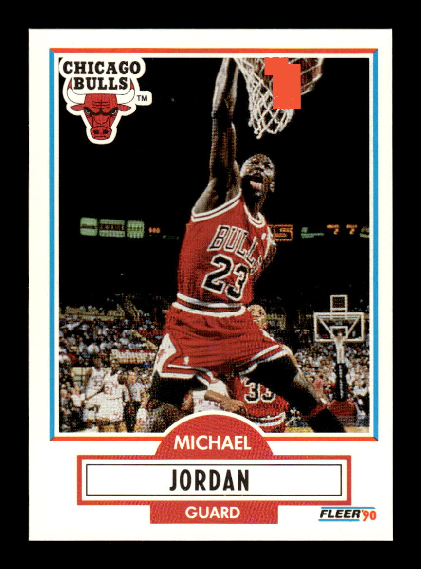 1990-91 Fleer #26 Michael Jordan Error without line NM HOF-10002357
