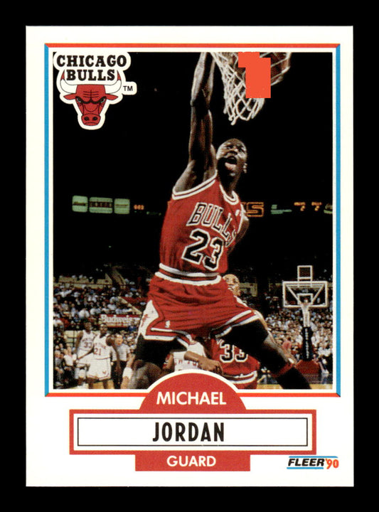 1990-91 Fleer #26 Michael Jordan Error without line NM HOF-10002357