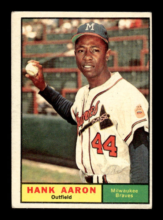 1961 Topps #415 Hank Aaron Very Good HOF-10002364