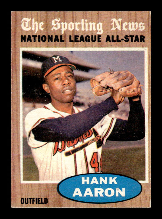 1962 Topps #394 Hank Aaron Excellent HOF-10002365