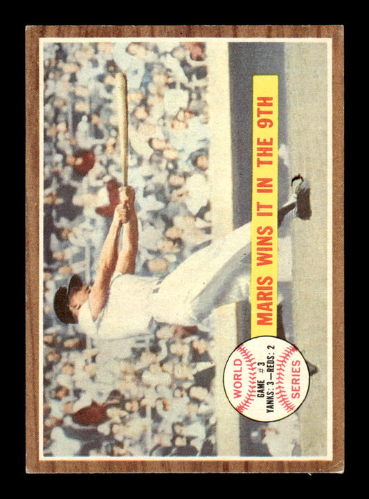 1962 Topps #234 World Series Game #3 - Maris Wins It in the 9th Ex HOF-10002368