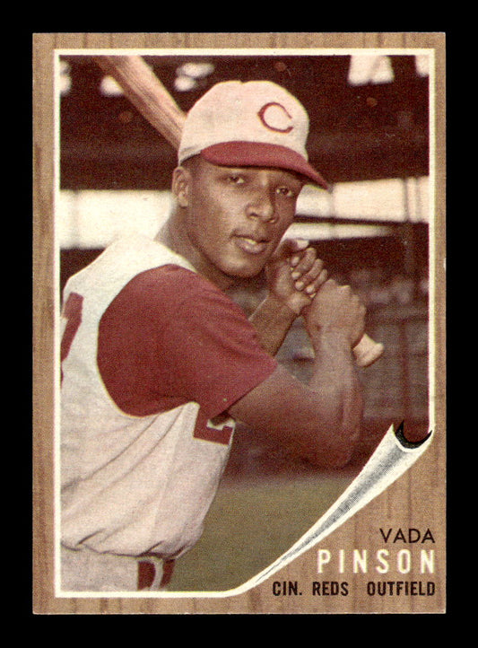 1962 Topps #80 Vada Pinson Excellent HOF-10002369