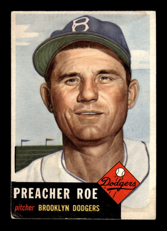 1953 Topps #254 Preacher Roe Very Good HOF-10002386