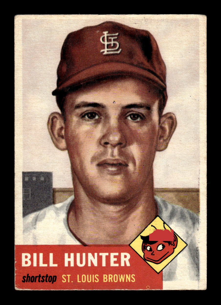 1953 Topps #166 Billy Hunter Very Good HOF-10002396