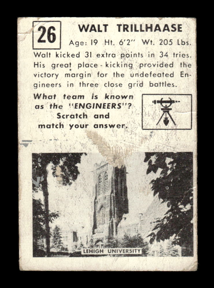 1951 Topps Magic #26 Walt Trillhaase Poor HOF-10002408