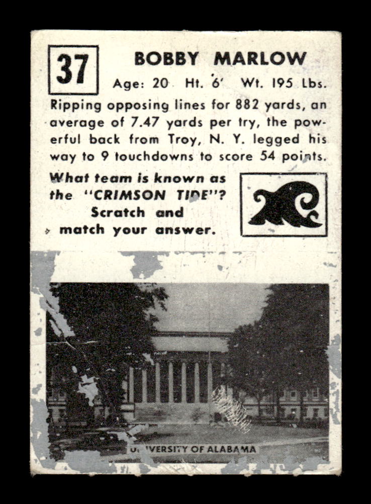 1951 Topps Magic #37 Bob Marlow Poor HOF-10002413