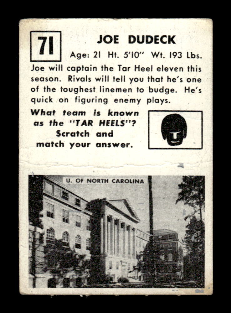 1951 Topps Magic #71 Joe Dudeck Poor HOF-10002427