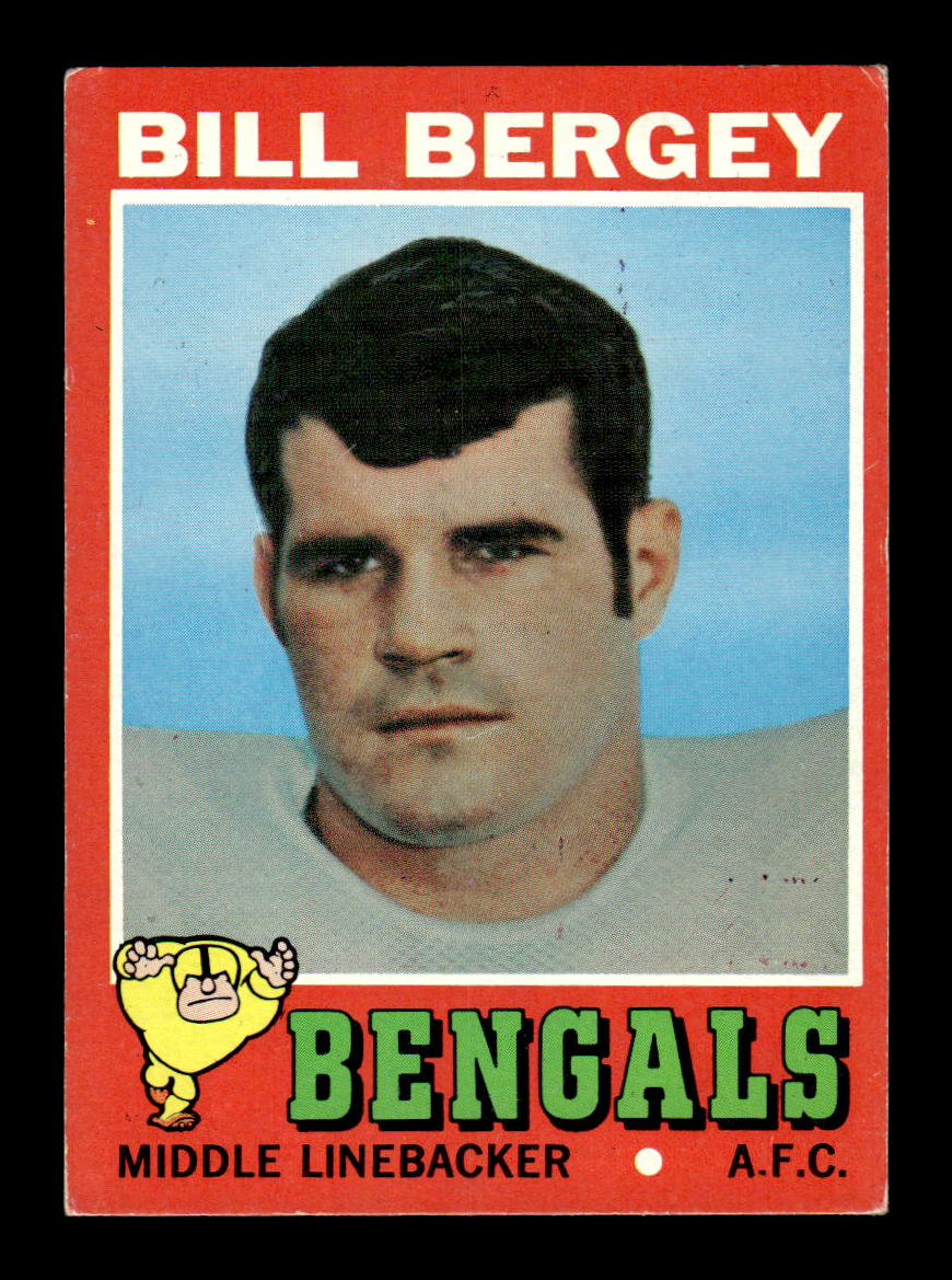 1971 Topps #155 Bill Bergey Very Good HOF-10002522