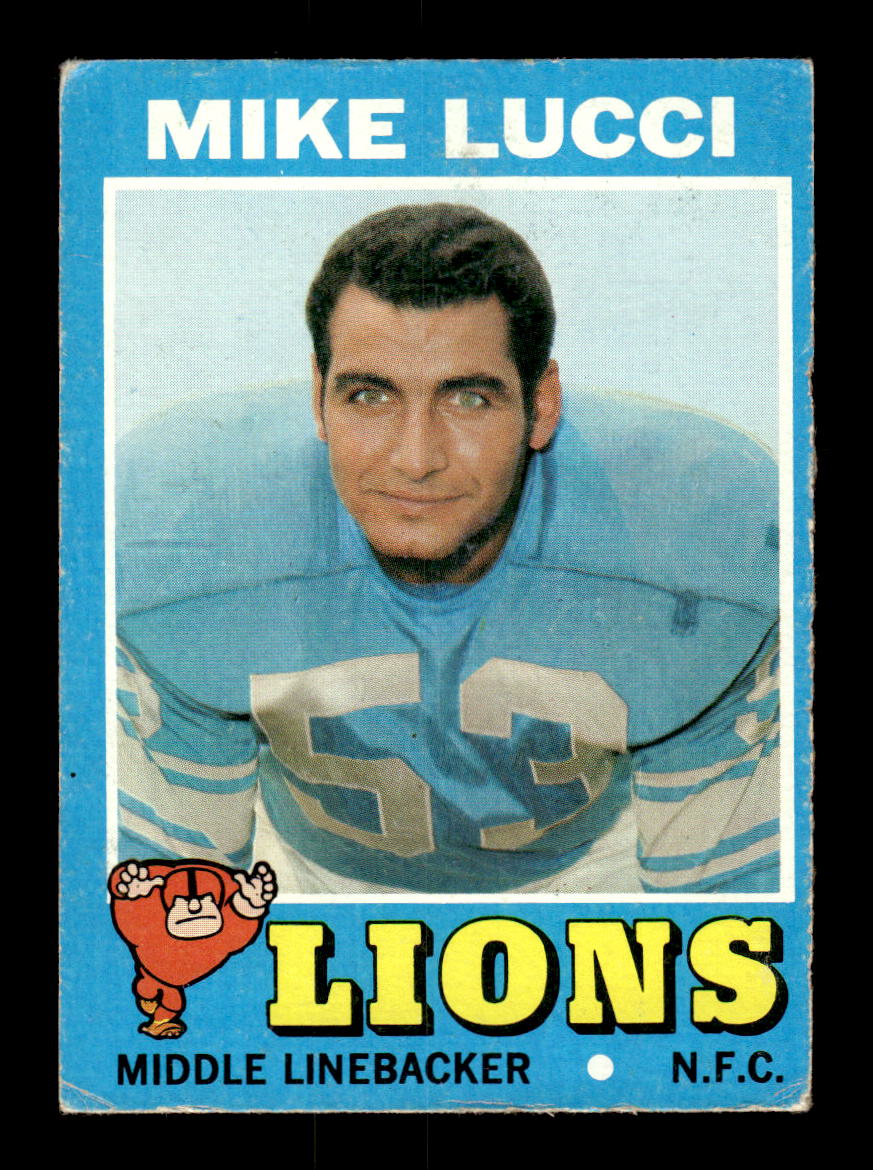 1971 Topps #105 Mike Lucci Very Good HOF-10002530