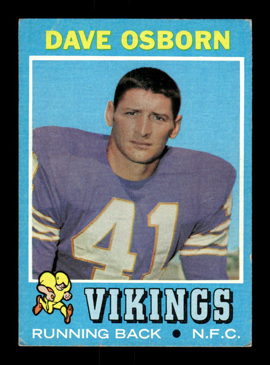 1971 Topps #225 Dave Osborn Very Good HOF-10002533