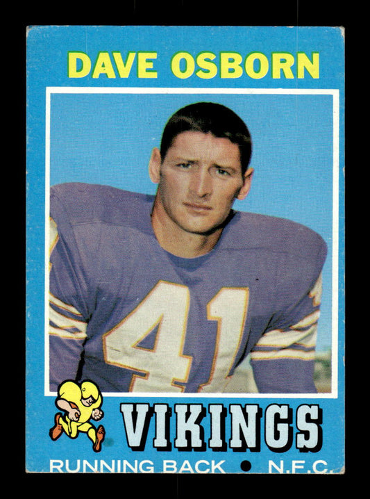 1971 Topps #225 Dave Osborn Very Good HOF-10002535