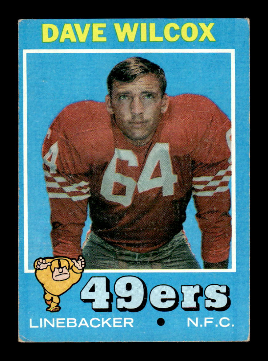 1971 Topps #189 Dave Wilcox Very Good HOF-10002561