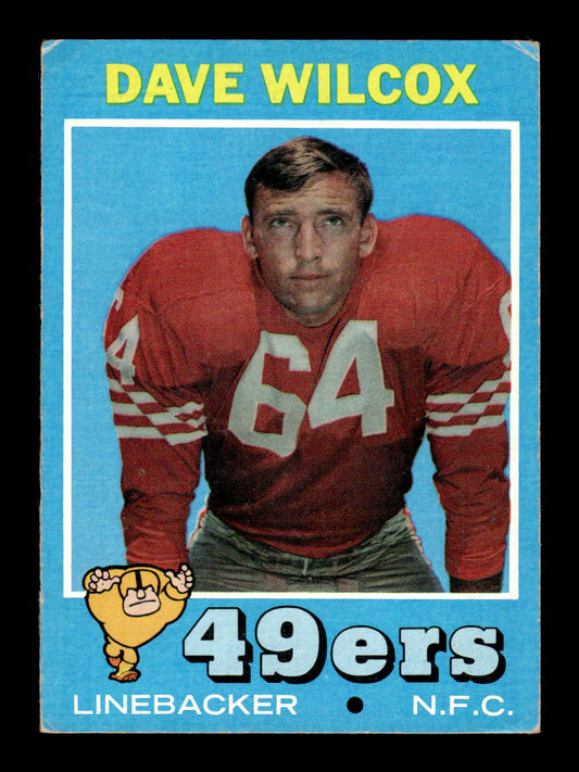 1971 Topps #189 Dave Wilcox Very Good HOF-10002562
