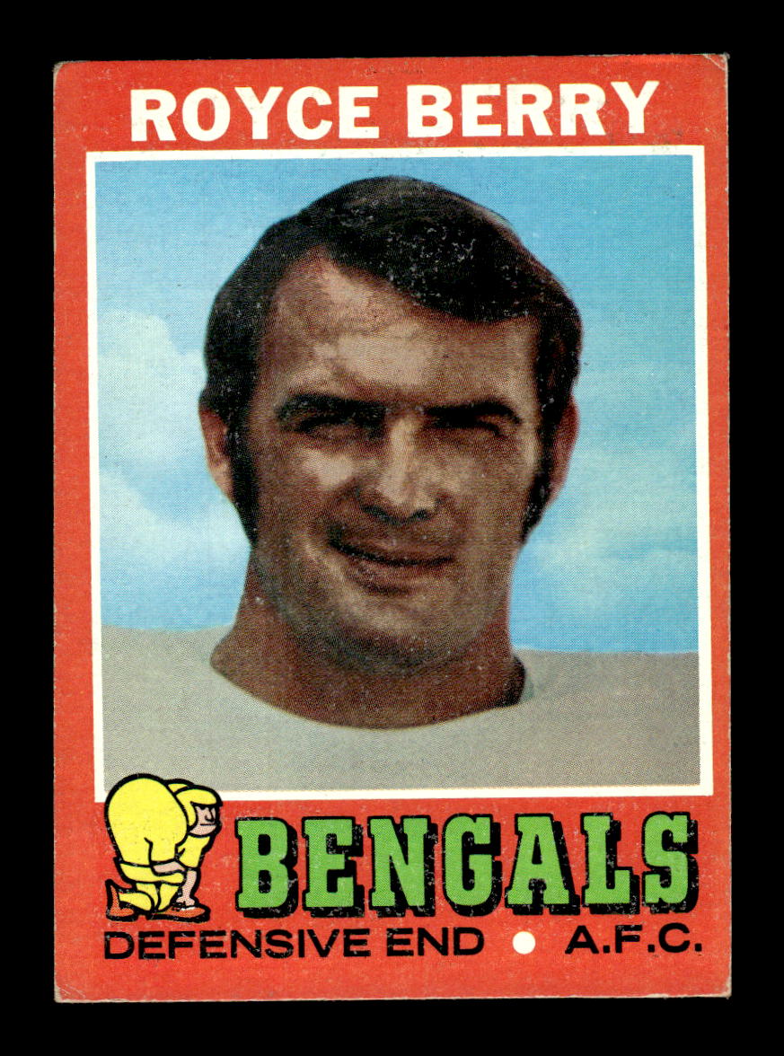 1971 Topps #182 Royce Berry Very Good HOF-10002567