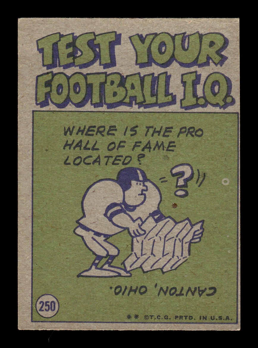 1972 Topps #250 Mel Farr Very Good HOF-10002584