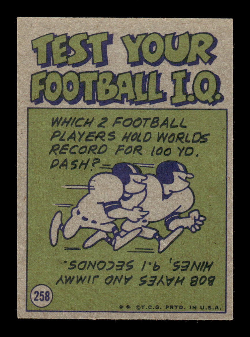 1972 Topps #258 Bob Lee Very Good HOF-10002625