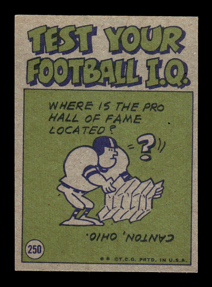 1972 Topps #250 Mel Farr Very Good HOF-10002659