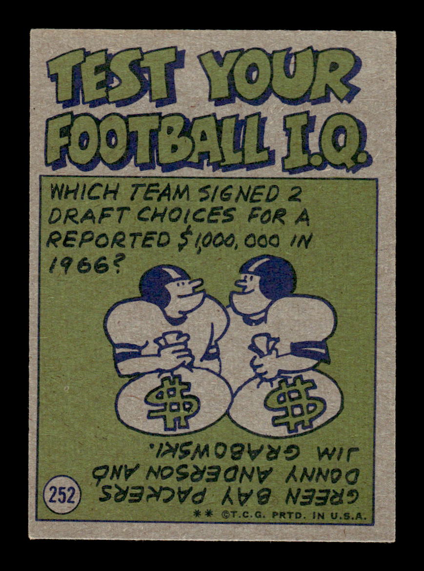 1972 Topps #252 George Farmer Very Good HOF-10002660