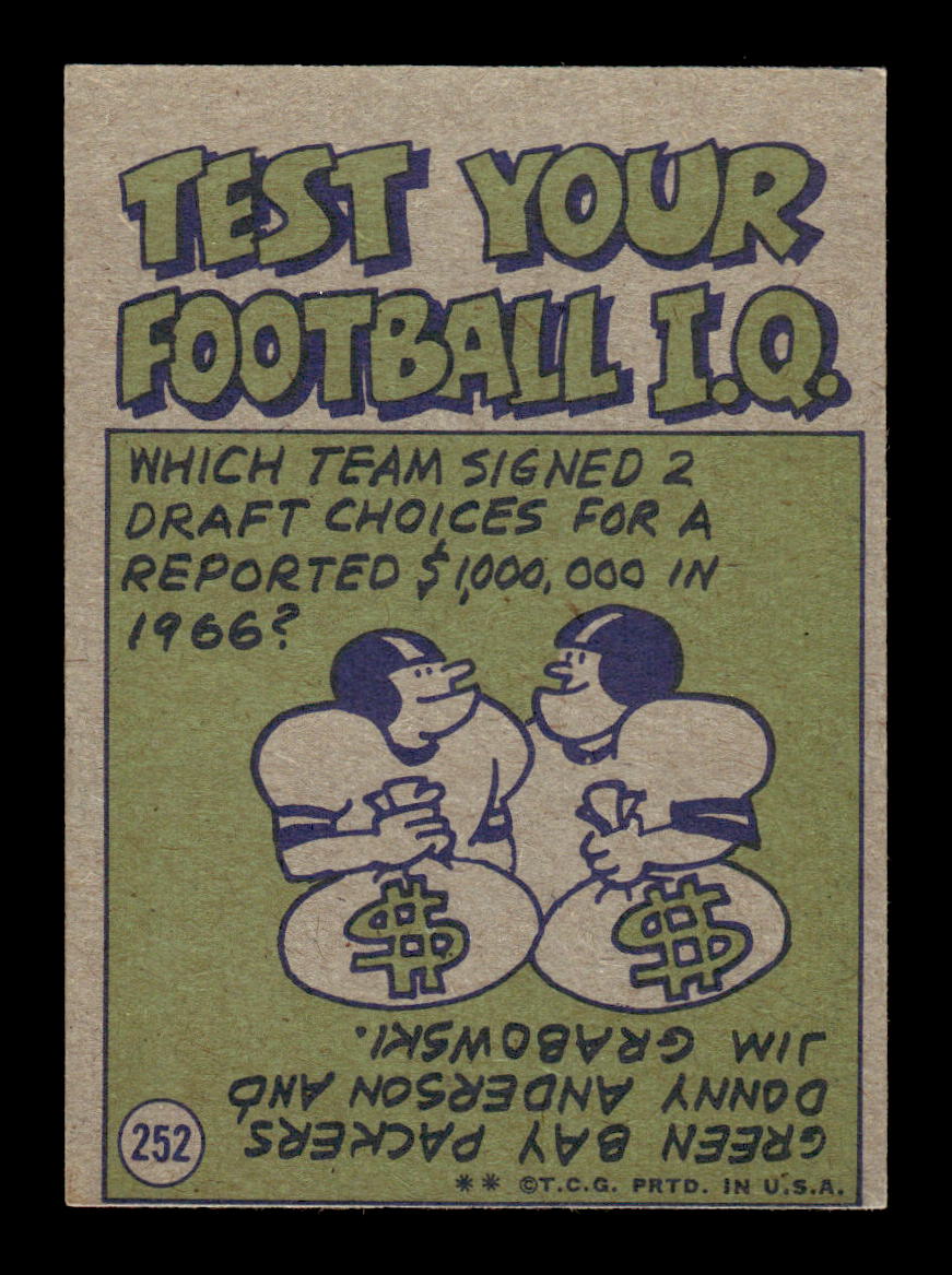 1972 Topps #252 George Farmer Very Good HOF-10002661