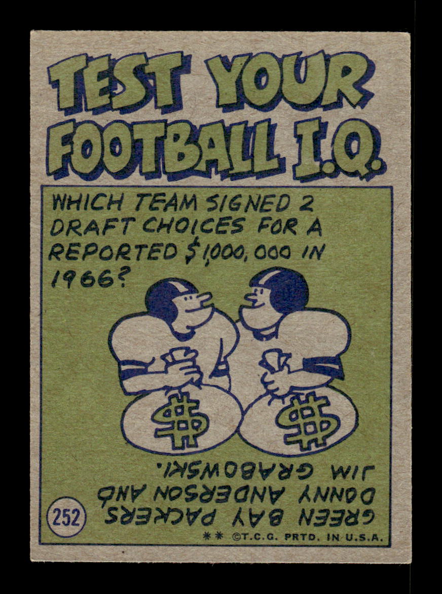 1972 Topps #252 George Farmer Very Good HOF-10002667