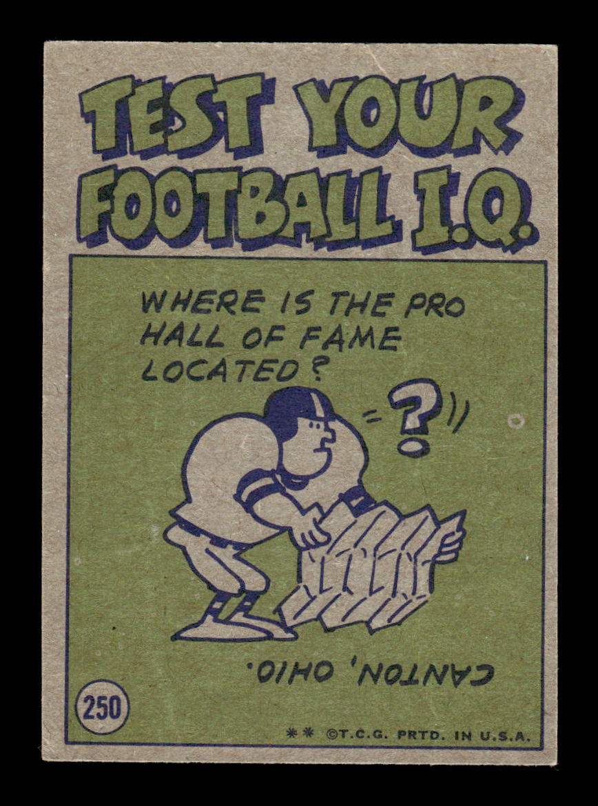 1972 Topps #250 Mel Farr Very Good HOF-10002671