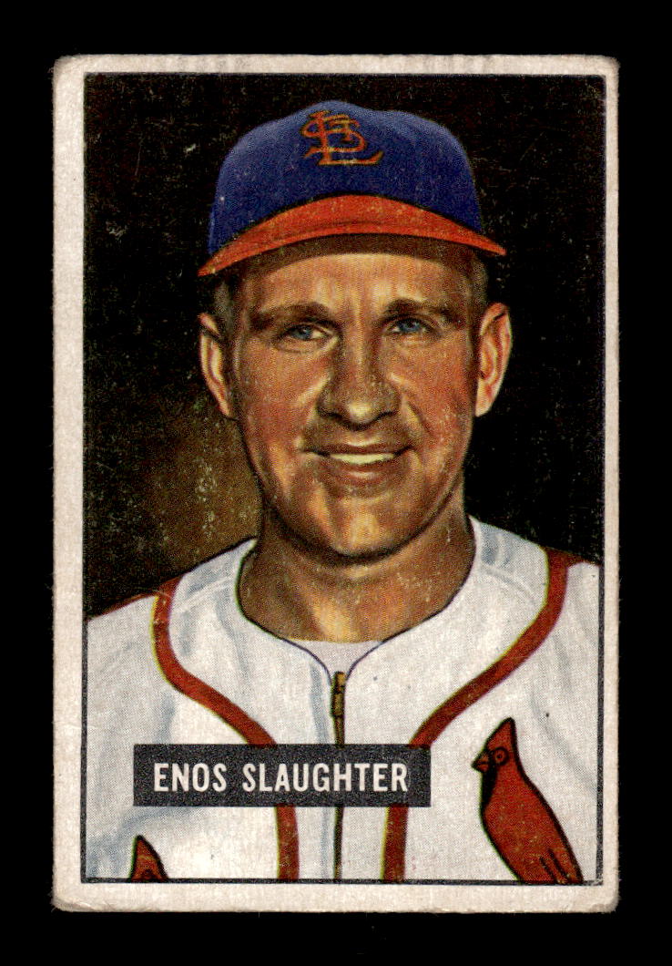 1951 Bowman #58 Enos Slaughter Very Good HOF-10002685