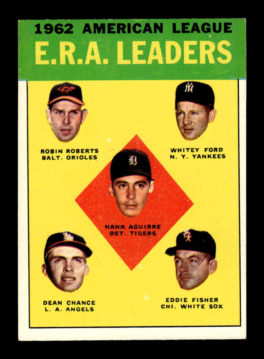 1963 Topps #6 LL Aguirre Roberts Ford Chance Fisher Ex HOF-10002688