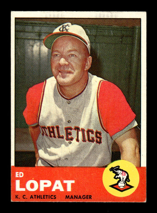 1963 Topps #23 Ed Lopat Excellent HOF-10002702