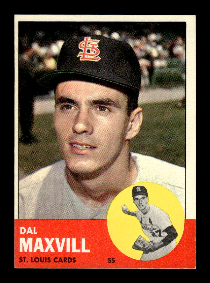 1963 Topps #49 Dal Maxvill Excellent HOF-10002727
