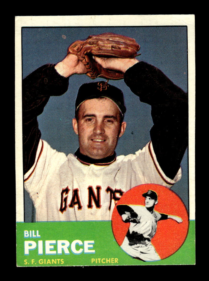 1963 Topps #50 Bill Pierce Excellent HOF-10002728