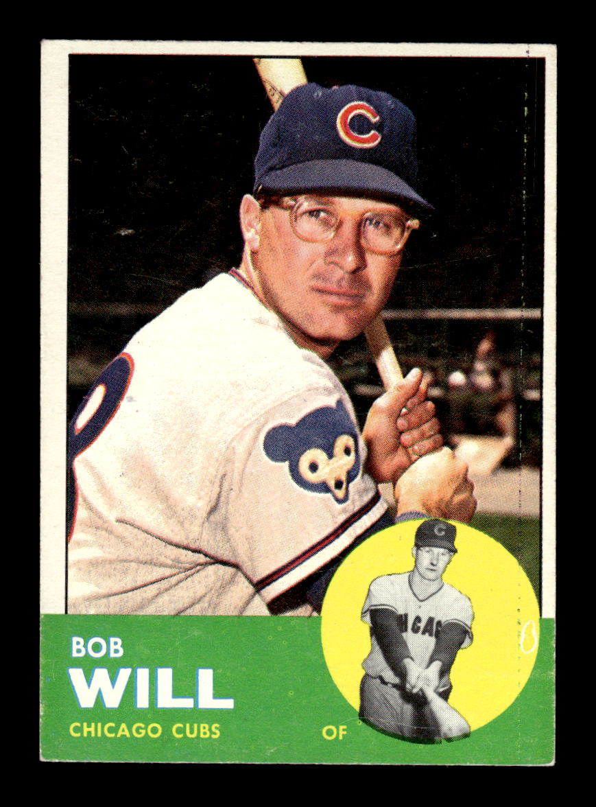 1963 Topps #58 Bob Will Excellent HOF-10002736