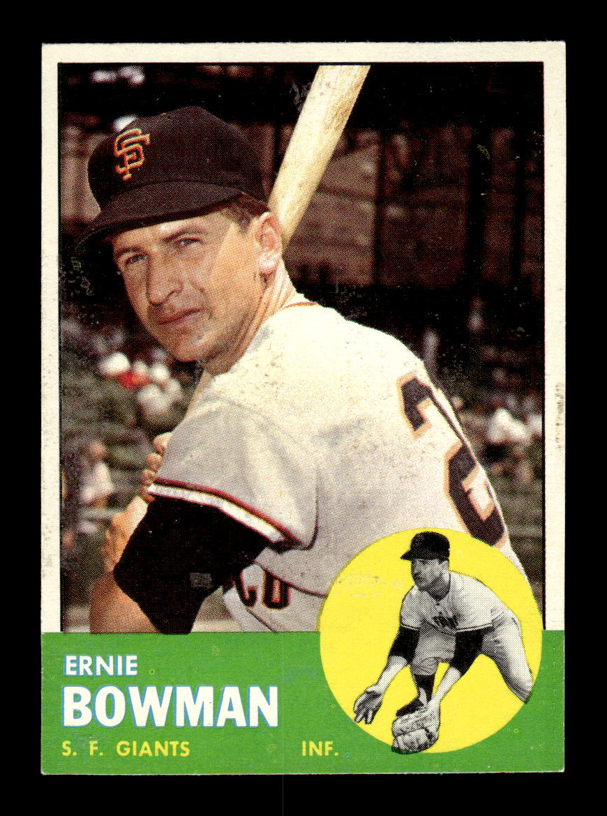 1963 Topps #61 Ernie Bowman Excellent HOF-10002738