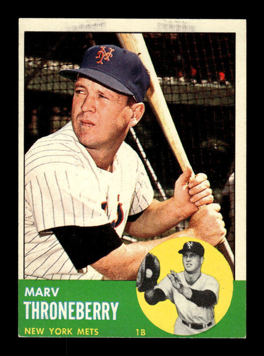 1963 Topps #78 Marv Throneberry Excellent HOF-10002754