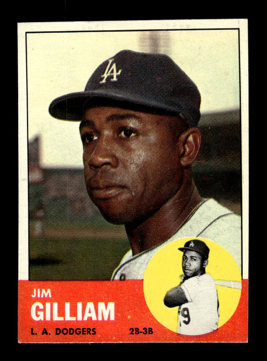 1963 Topps #80 Jim Gilliam Excellent HOF-10002756